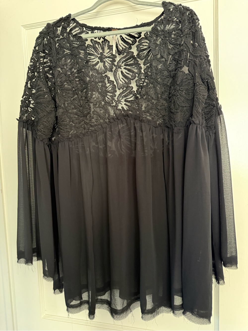 Free People Magdalene Crochet Babydoll Tunic - Picture 2 of 6